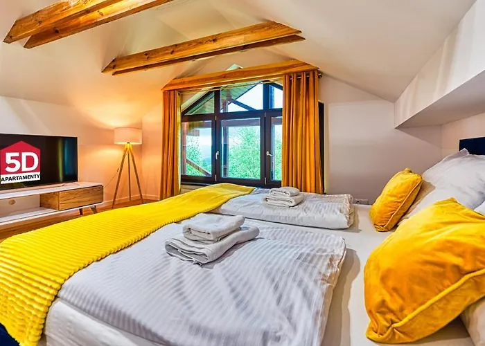 Apartament Penthaus Dwupoziomowy Z Klimatyzacja I 2 Lazienkami - 5D Apartamenty